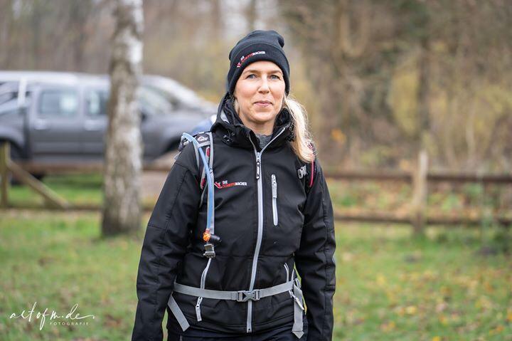 Annett Liskewitsch beim Wandern Nähe Schnatermann